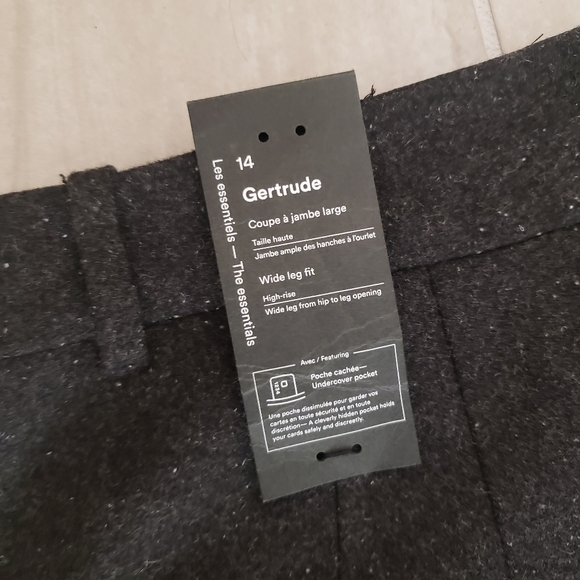 NWT Frank & Oak Gertrude Wide Leg  Pants - Picture 8 of 11